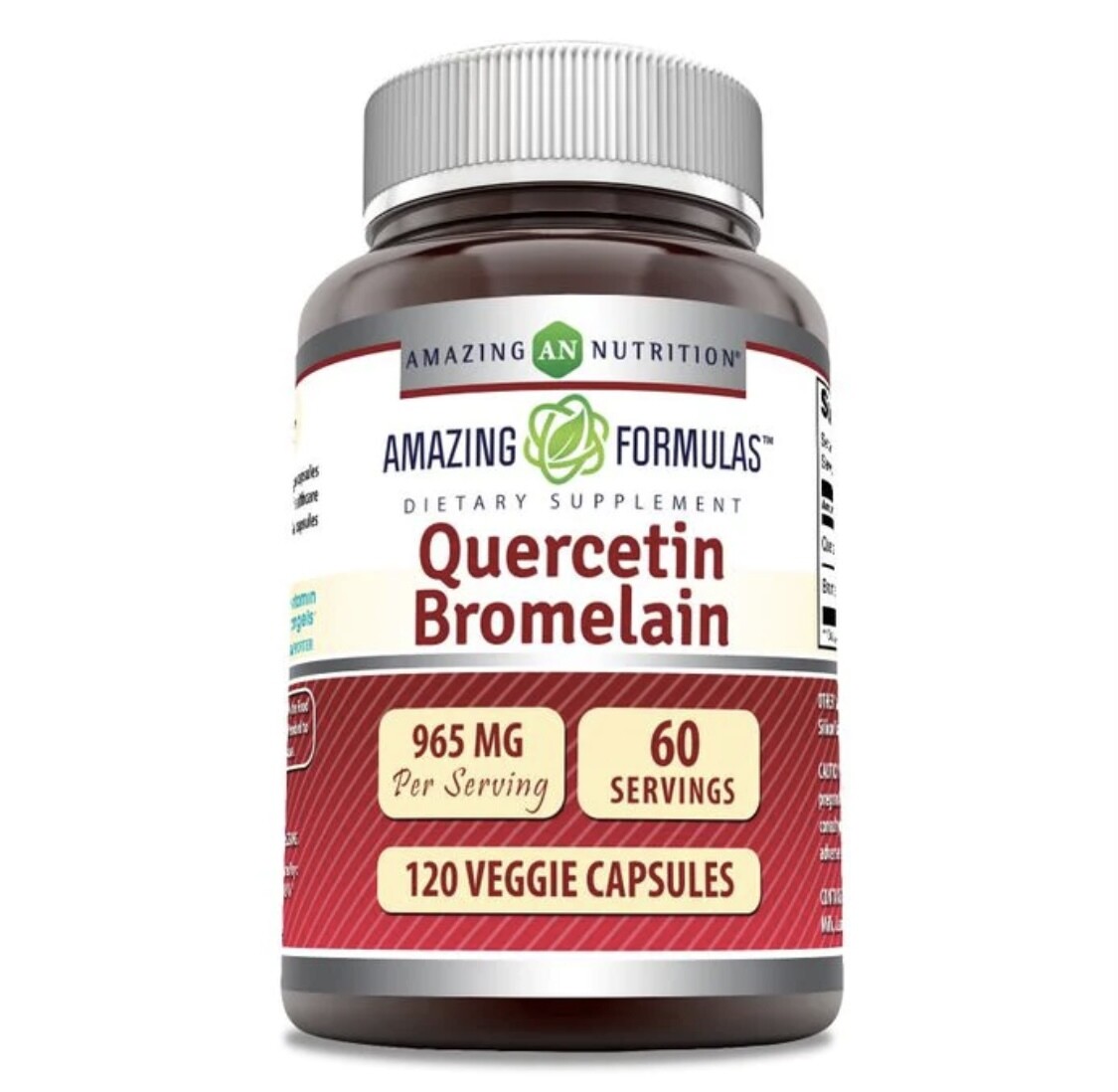 AMAZING NUTRITION Quercetin Bromelain 120 Veg. Caps.