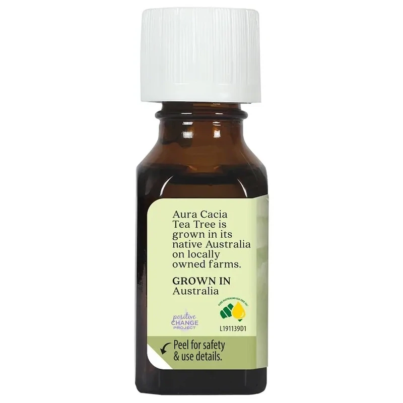 AURA CACIA Tea Tree Essential Oil .5 Fl. Oz.