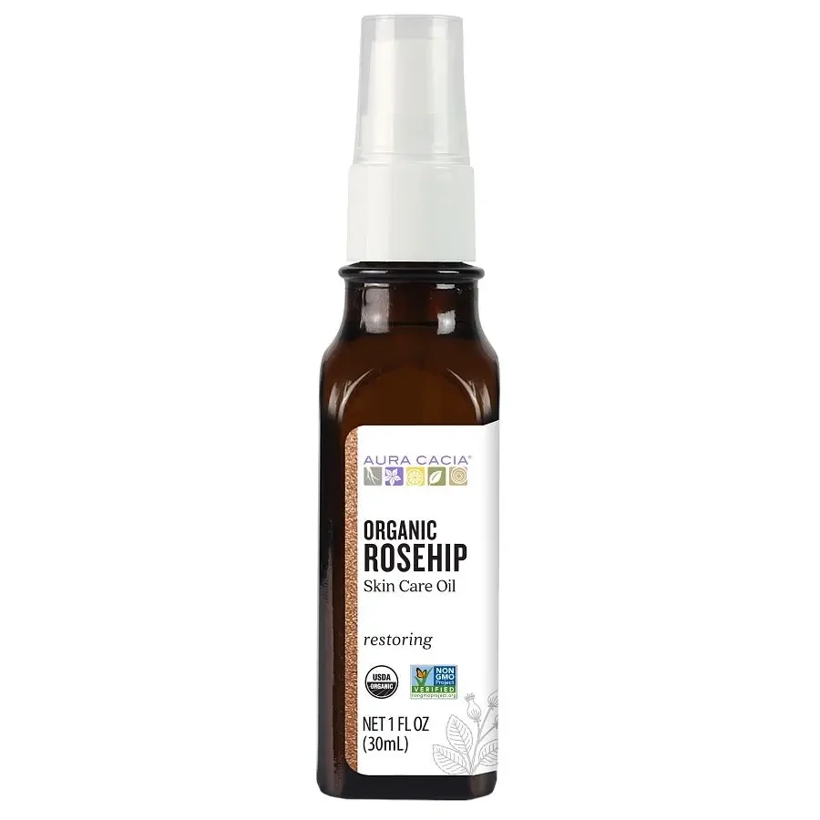 Aura Cacia Organic Rosehip Skin Care Oil 1 fl oz