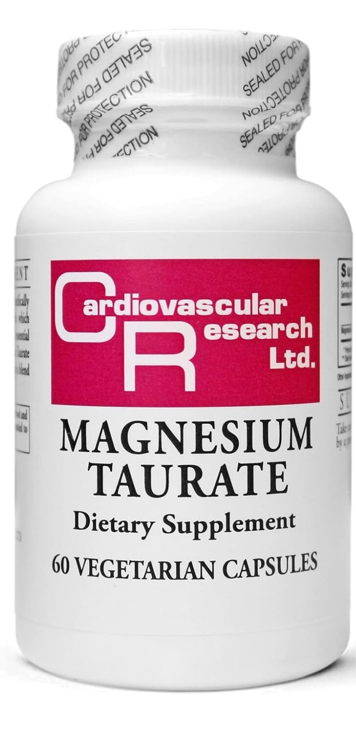 CARDIOVASCULAR RESEARCH Magnesium Taurate 125 mg. 60 Veg. Caps.