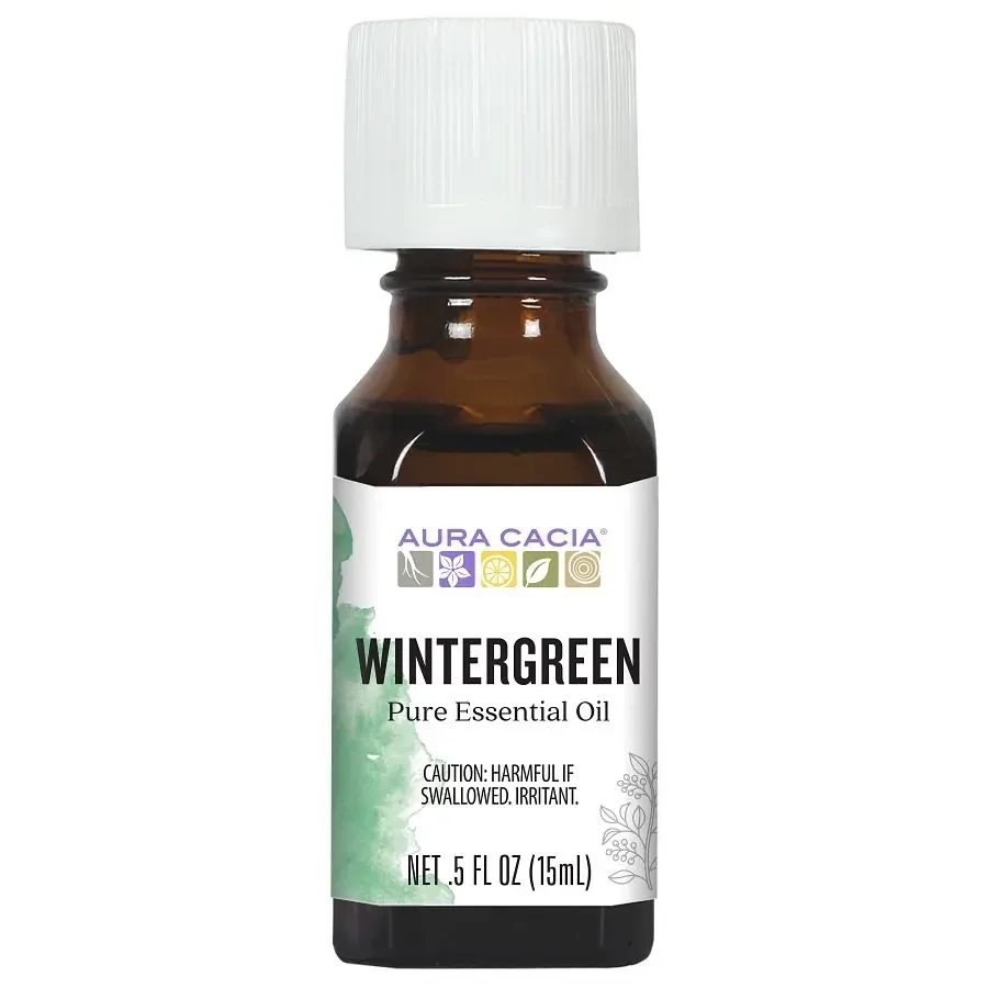 Aura Cacia Wintergreen Essential Oil .5 Fl. Oz.