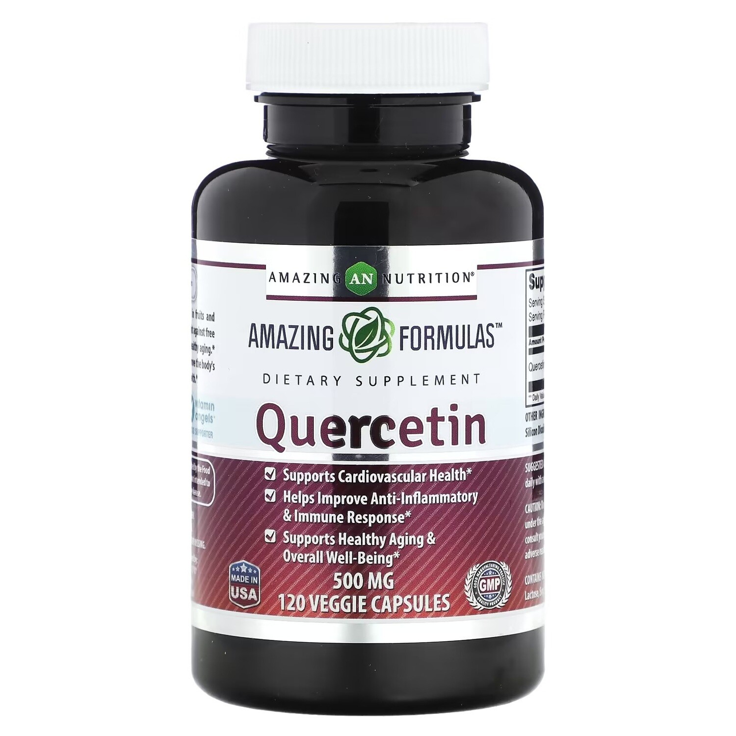AMAZING NUTRITION Quercetin 500 mg. 120 Veg. Caps.