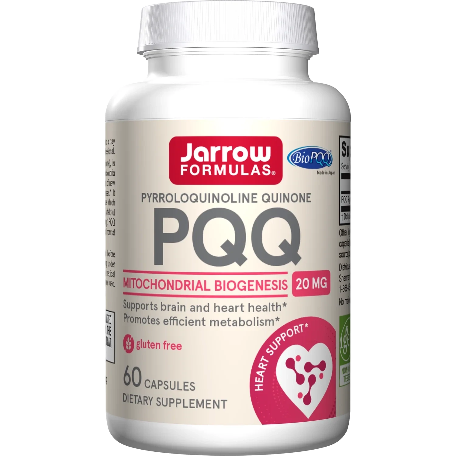 JARROW  PQQ 20 mg. 60 Caps.