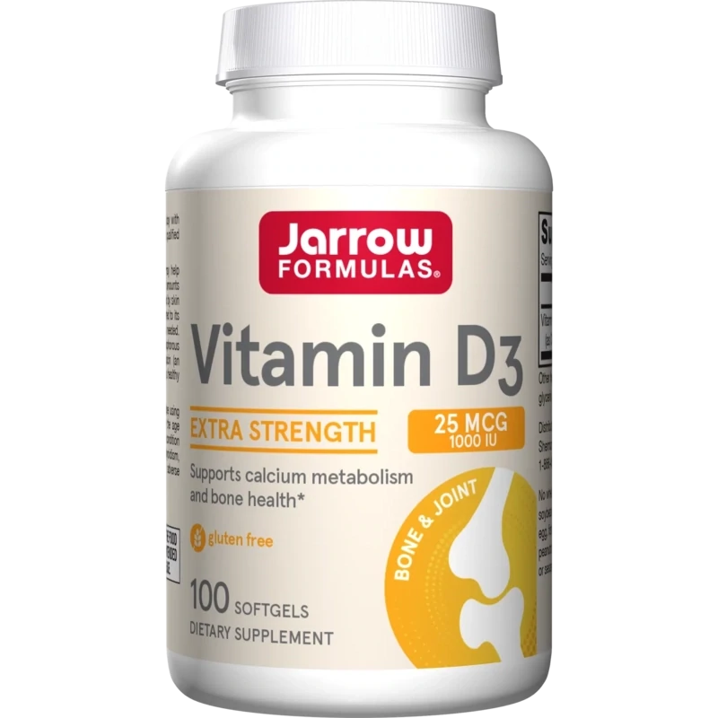 JARROW Vit. D3--25 mcg.=1000 I.U. 100 S.G.
