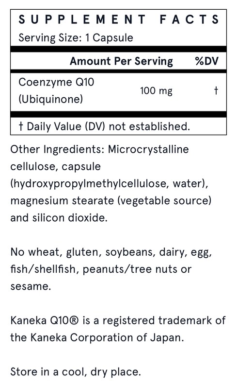 JARROW CoQ10 100 mg. 60 Veg. Caps.