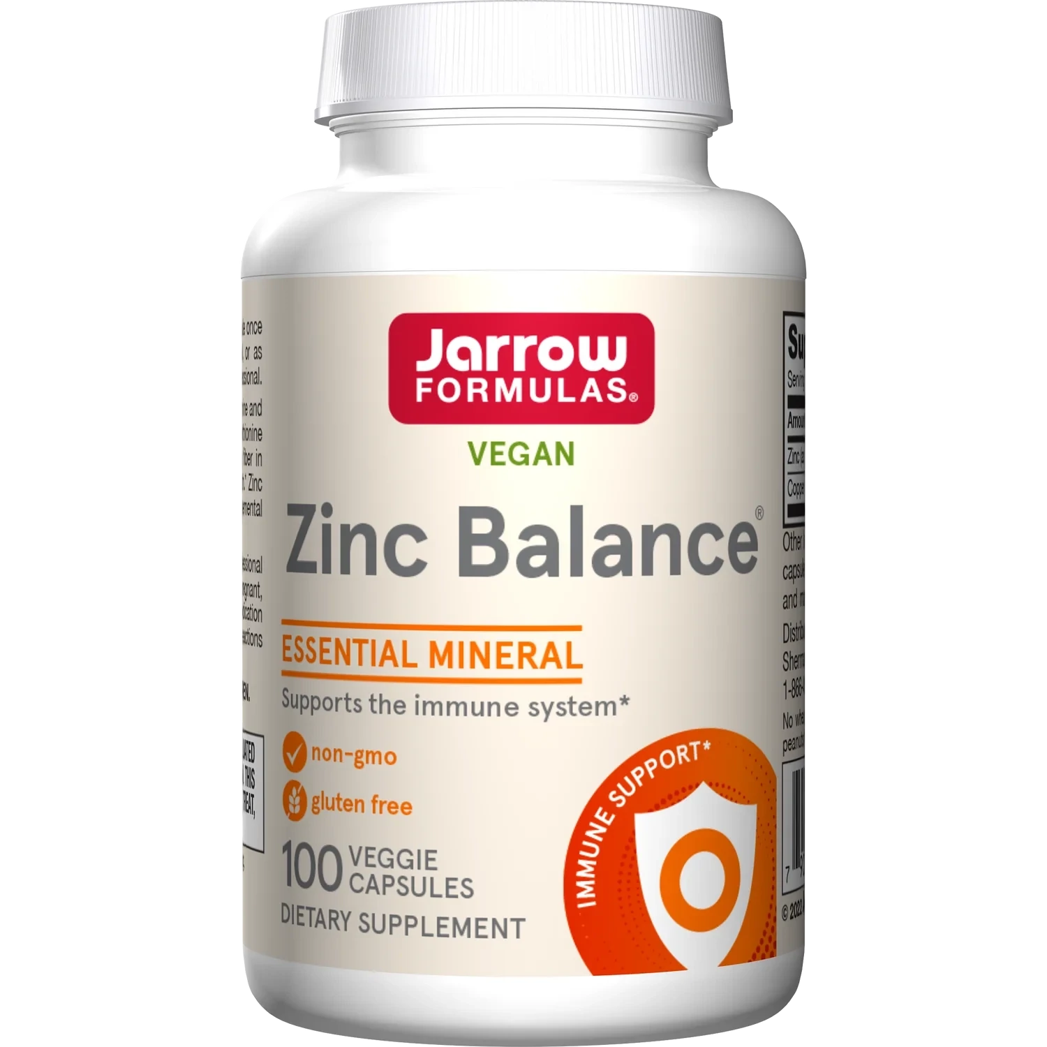 JARROW Zinc Balance 100 Veg. Caps.