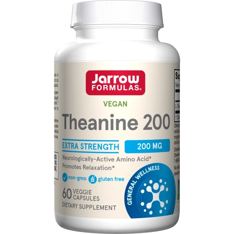 JARROW Theanine 200 mg. 60 Veg. Caps.