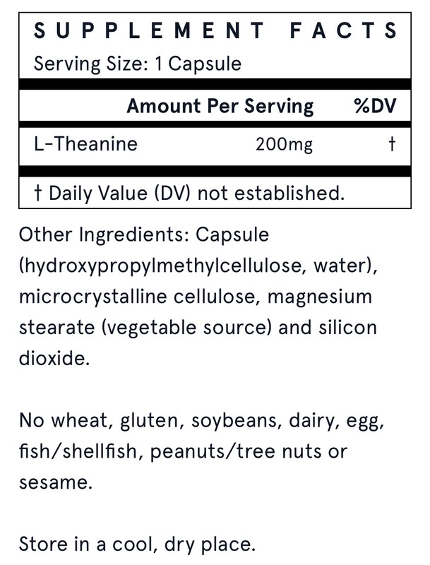 JARROW Theanine 200 mg. 60 Veg. Caps.