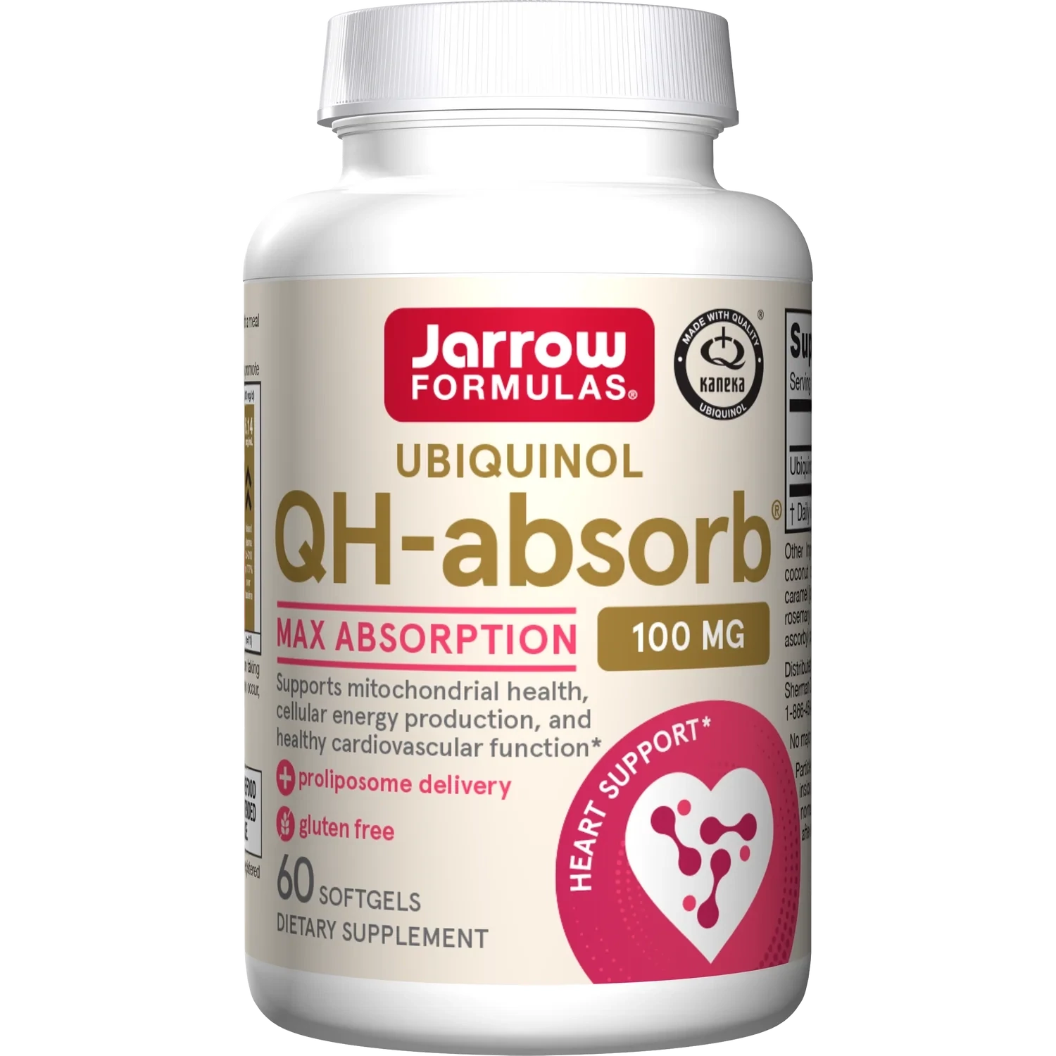 JARROW Ubiquinol QH Absorb 100 mg. 60 S.G.
