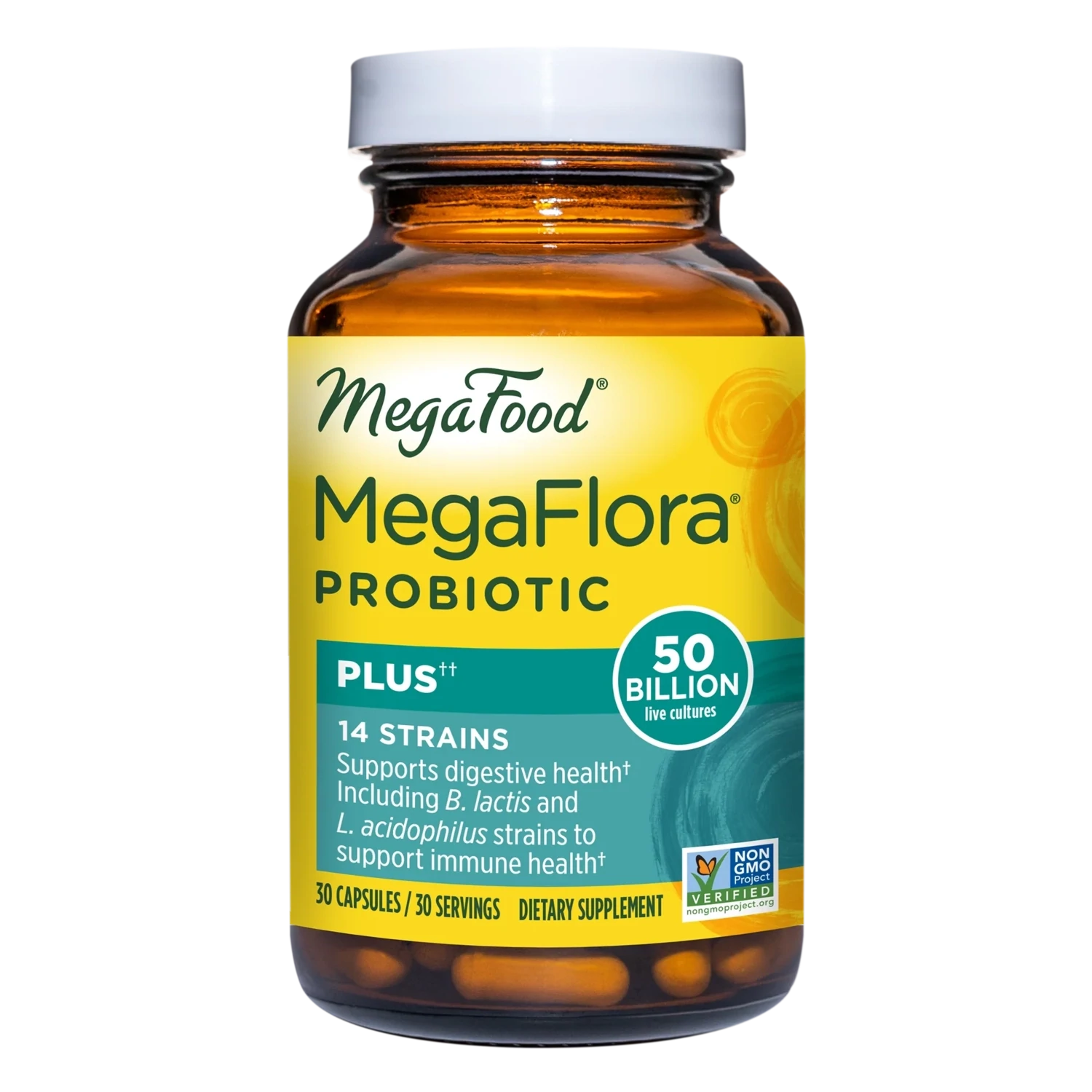 MEGAFOOD Megaflora Plus Probiotic 30 Caps.