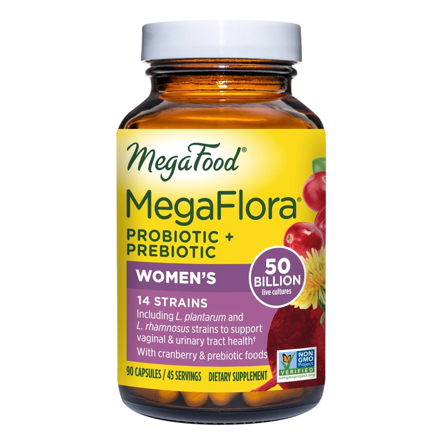MegaFood MegaFlora for Women  90 Caps. 50 Billion