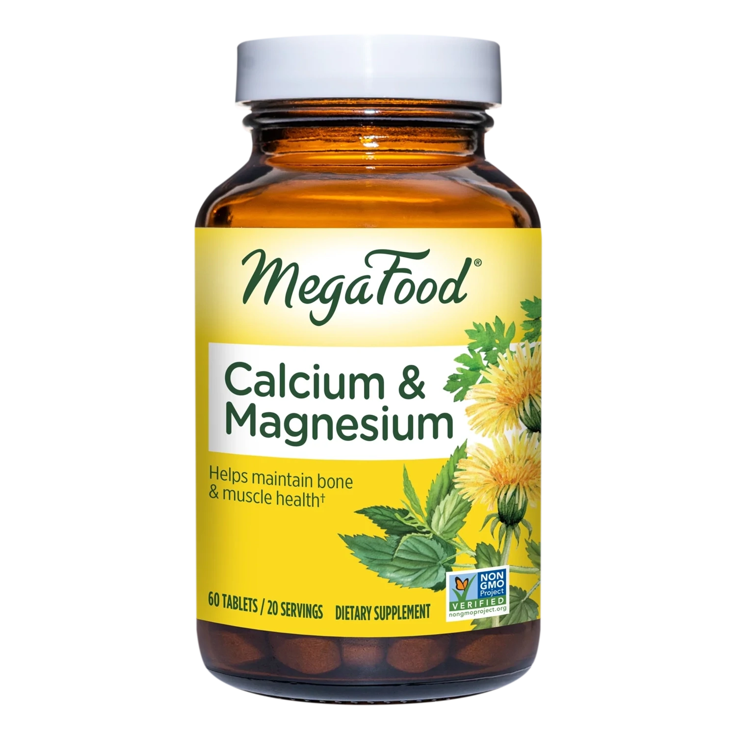 MegaFood Calcium And Magnesium 60 Tablets