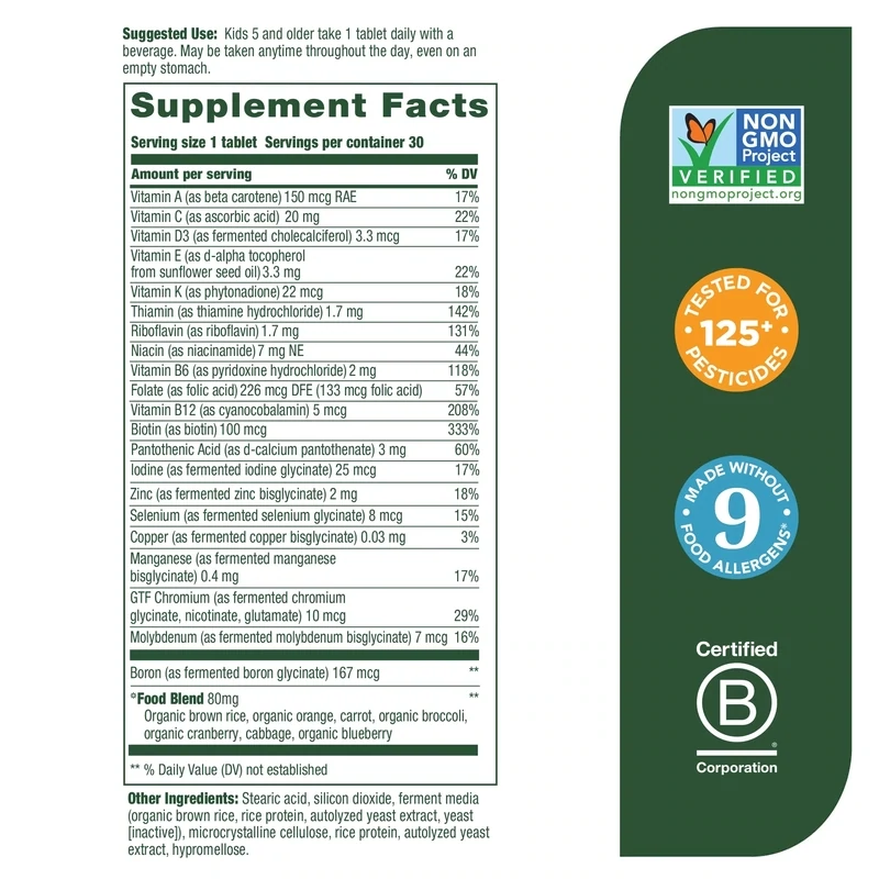 MEGAFOOD Kids One Daily 30 Tabs.