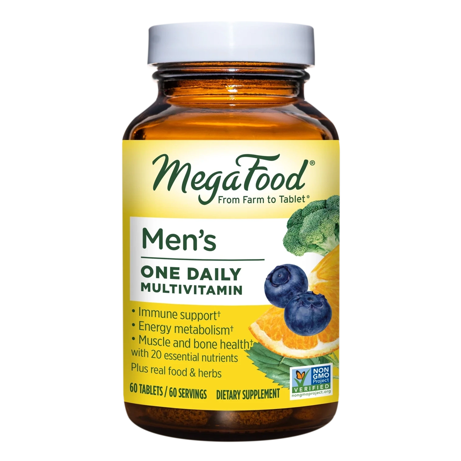 MegaFood Men&#39;s One Daily Multivitamin 60 Tabs