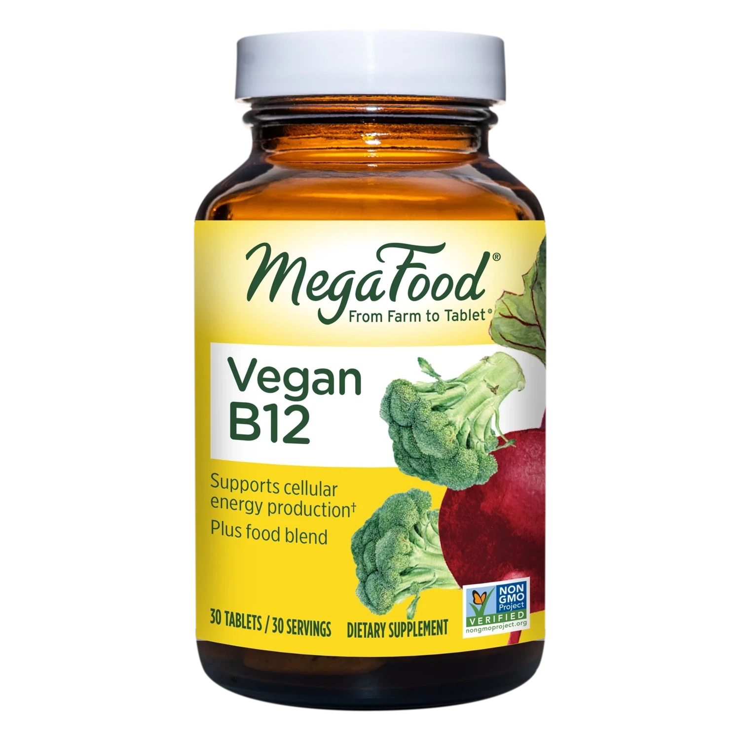 MegaFood Vegan B-12 30 Tabs