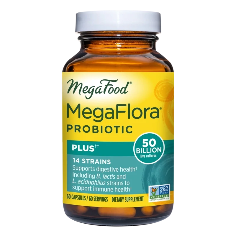 MEGAFOOD Megaflora Plus Probiotic 60 Caps.