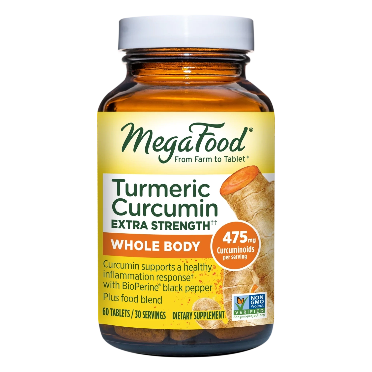 MEGAFOOD Turmeric Strength Whole Body  60 Tabs.