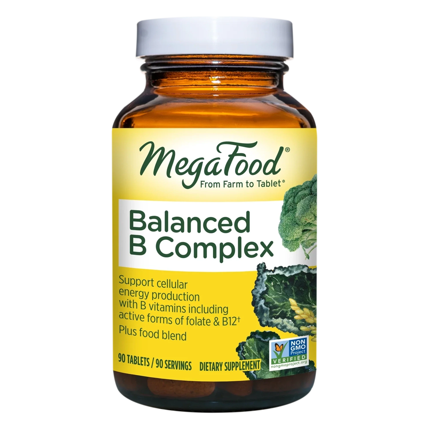MegaFood Balanced B Complex 90 Tabs.