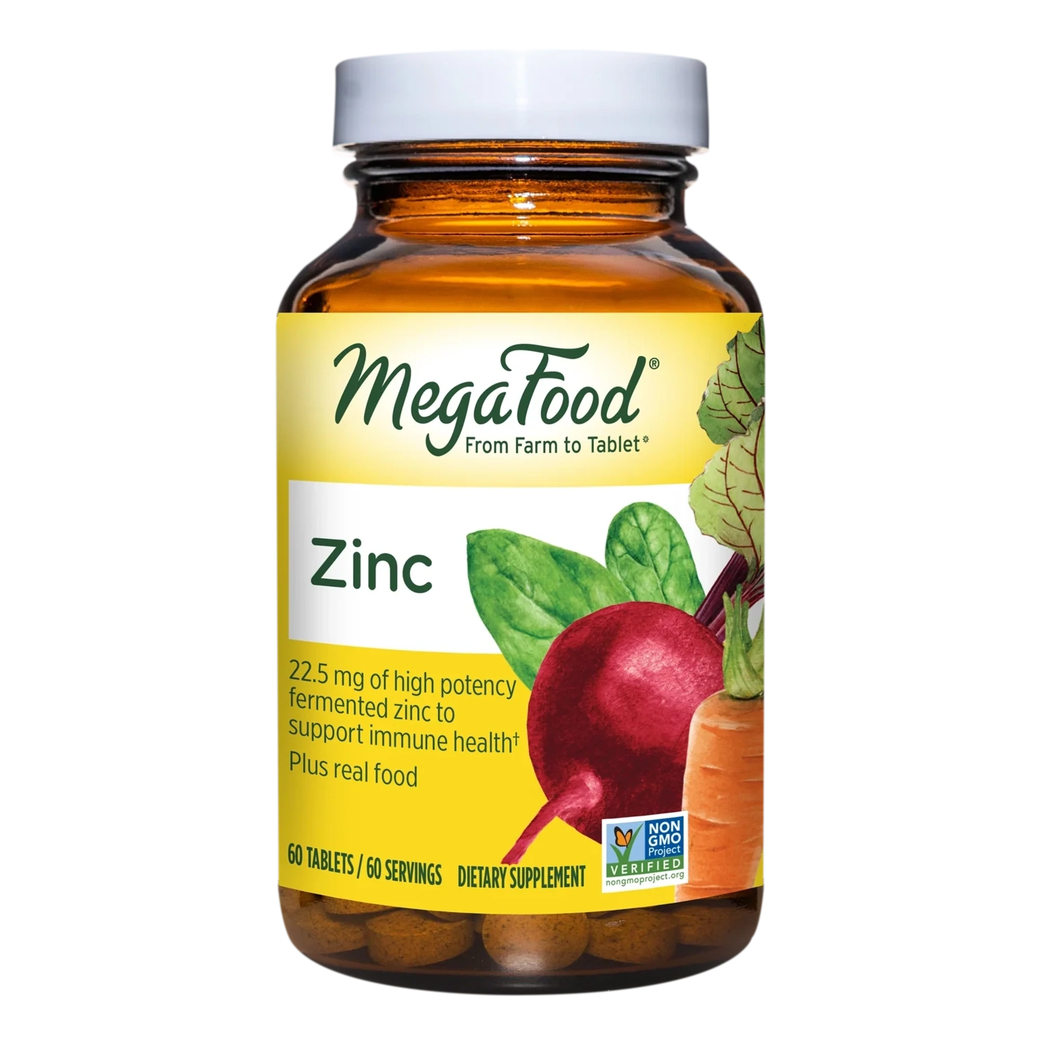 MegaFood Zinc  60 Tablets
