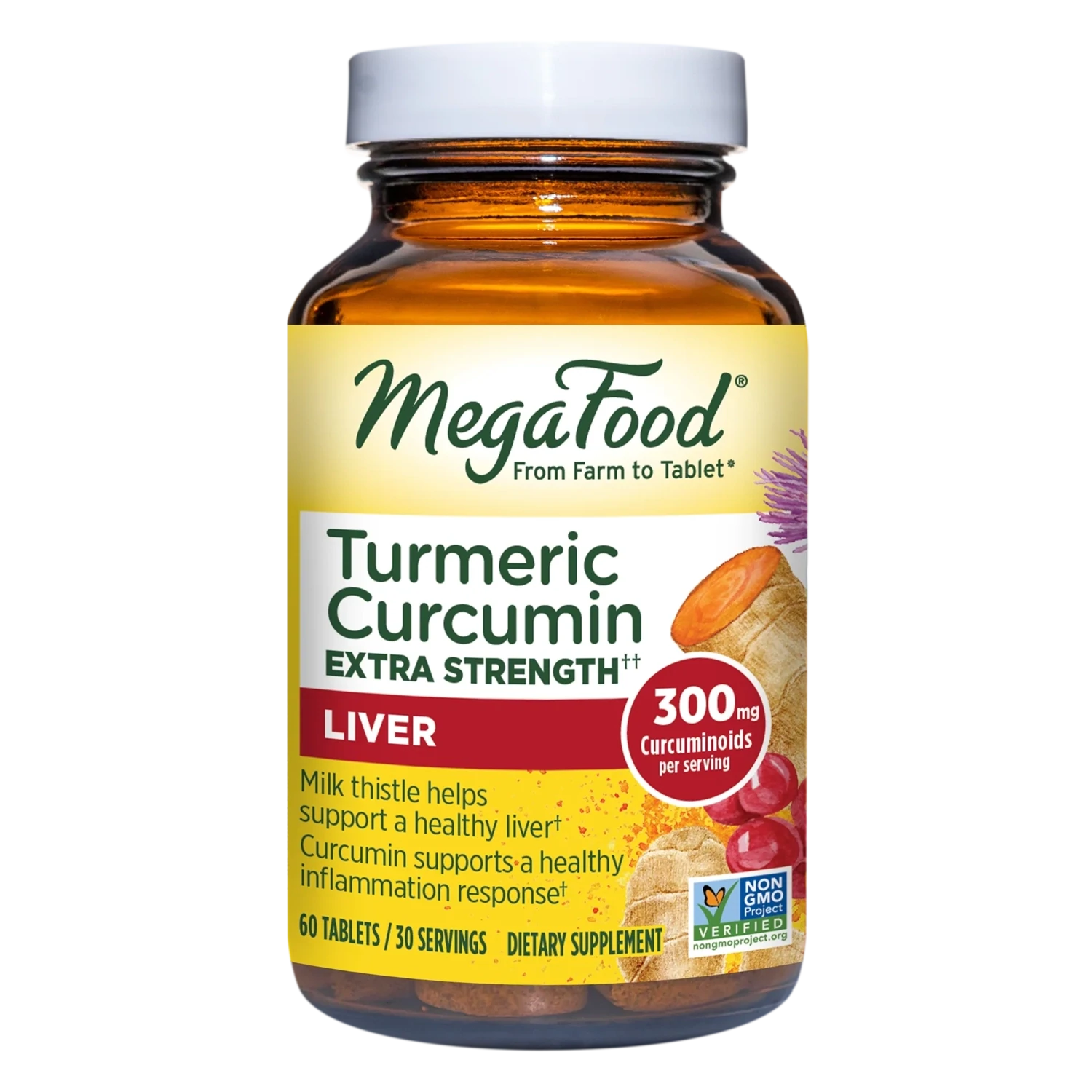 MegaFood Turmeric Strengh for Liver 60 tabs