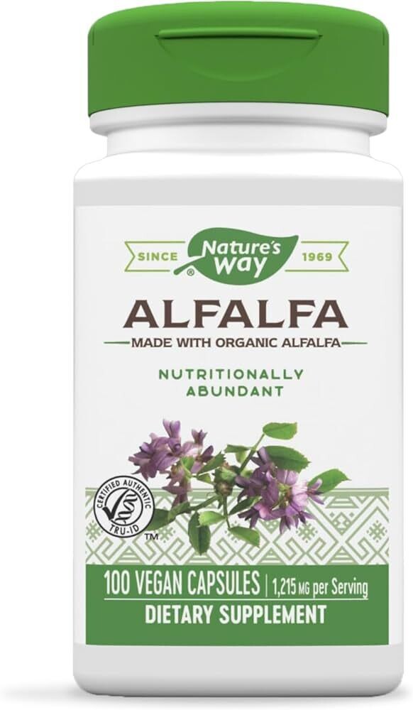 NATURE&#39;S WAY Alfalfa 405 mg. 100 Veg. Caps