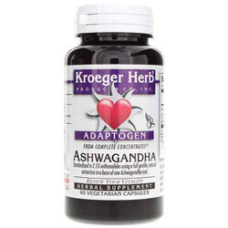 Kroeger Herb Adaptogen Ashwagandha 60 veg caps