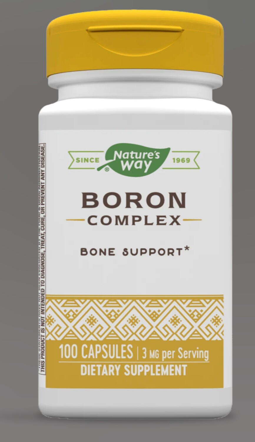 NATURE&#39;S WAY Boron Complex 3 mg. 100 Caps.