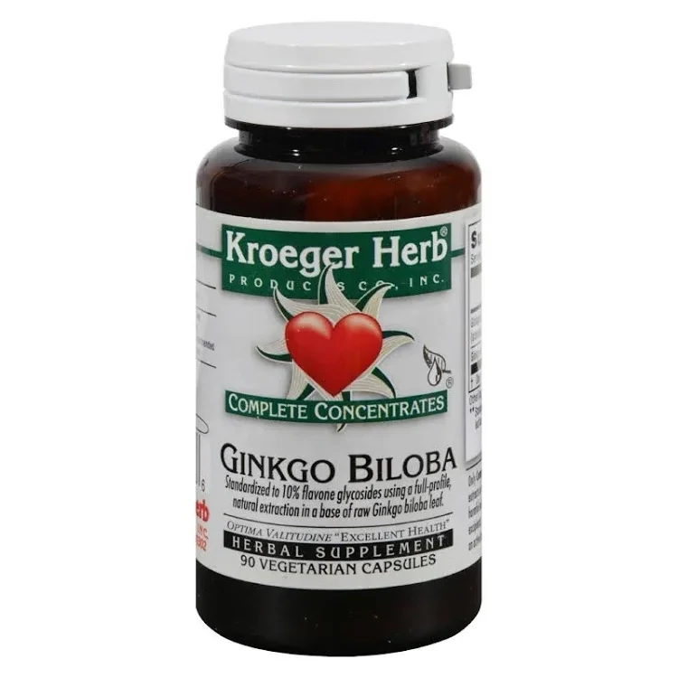 Kroeger Herbs Ginko Biloba - 90 vegetarian capsules