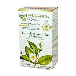 CELEBRATION Darjeeling Green Tea w/Spearmint 24 Tea Bags