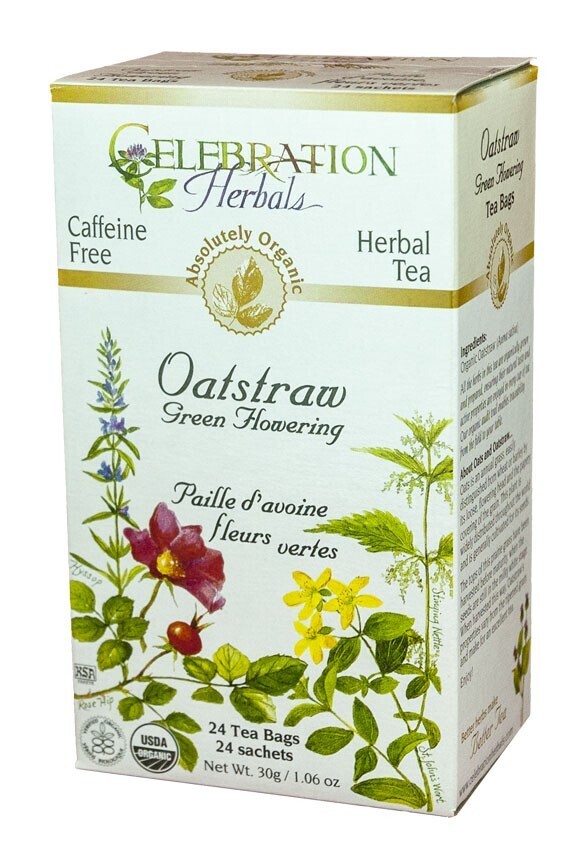 CELEBRATION Oatstraw Green Flowering 24 Tea Bags