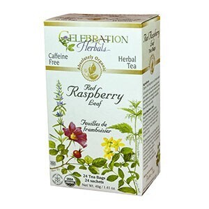 Celebration Herbals Organic Red Raspberry Leaf Tea 24 tea bags