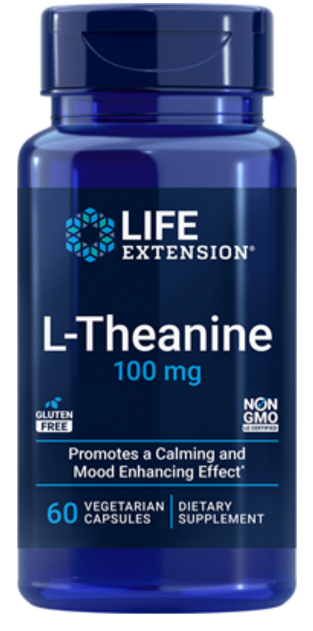 LIFE EXTENSION L-Theanine 100 mg. 60 Veg. Caps.