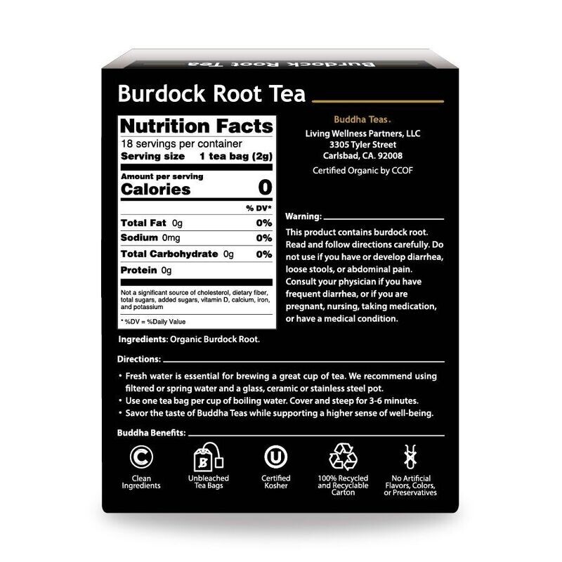 BUDDHA Burdock Root 18 Tea Bags