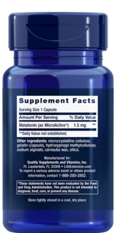 LIFE EXTENSION Melatonin IR/XR 60 Caps.