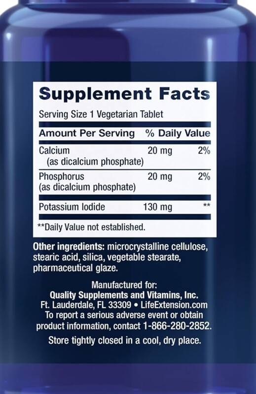 Life Extension Potassium Iodide 130mg 14tab