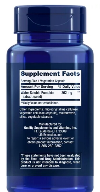 Life Extension Pumpkin Seed Extract 60 Veg Cap
