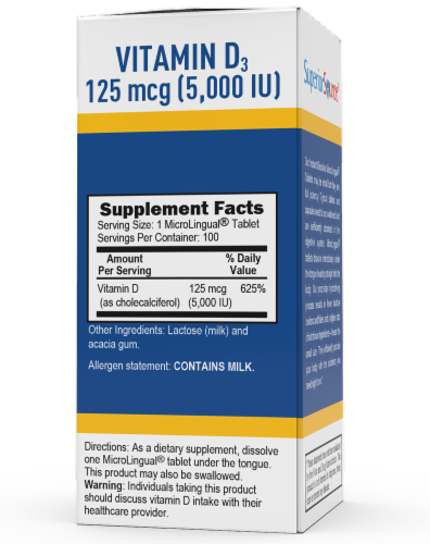 SUPERIOR SOURCE Extra Str. D3--1,000 I.U. 100 Subling. Tabs.