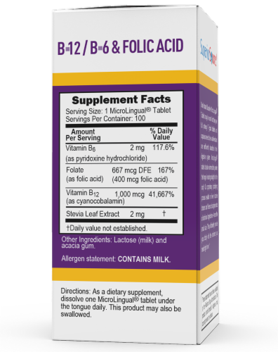 Superior Source  No Shot B12 1000 Mcg B6 &amp; Folic  800 Mcg