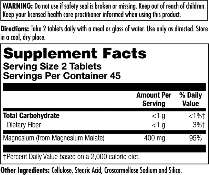 KAL magnesium Malate 400 90t
