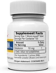 SUPERIOR SOURCE Melatonin 10 mg. 100 Dissolve Tabs.