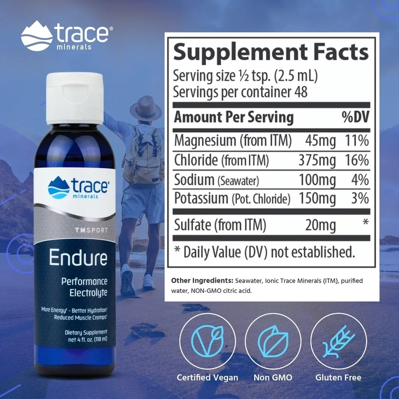 TRACE MINERALS RESEARCH Endure 4 Fl. Oz.