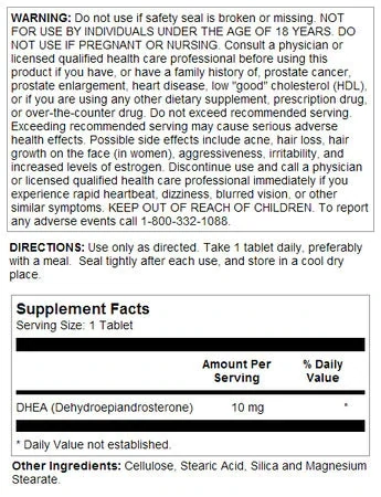 Kal DHEA 10mg 60 tabs