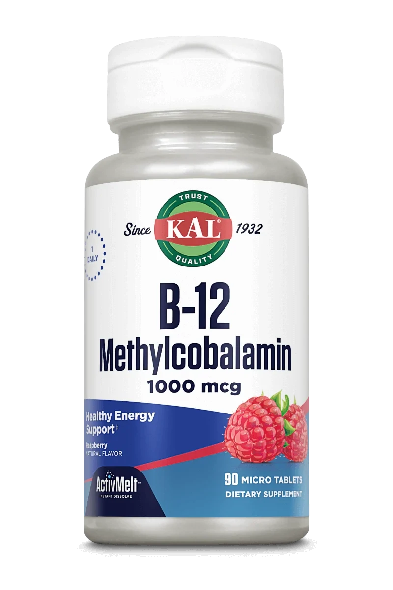 Kal B-12 Methylcobalamin 1000mcg 90 micro tabs