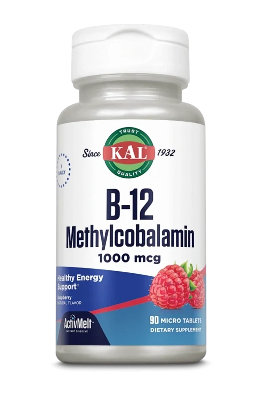 Kal B-12 Methylcobalamin 1000mcg 90 micro tabs