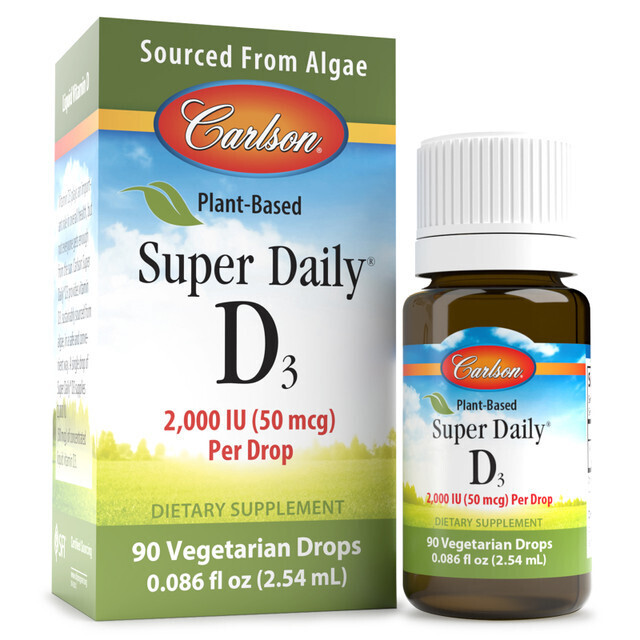 Carlson Super Daily D3 Plant Based 2000iu 2.54ml
