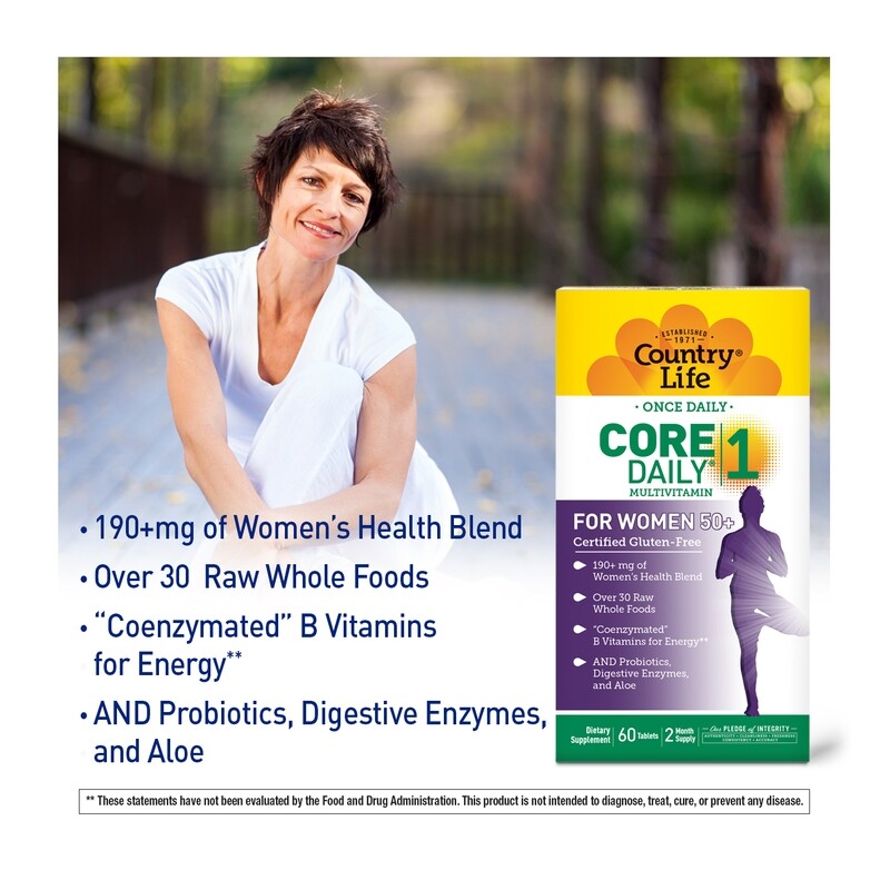 COUNTRY LIFE Once Daily For Women 50+ Multi 60 Tabs.