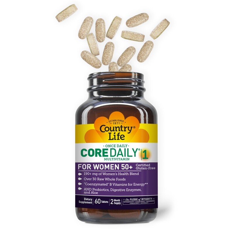 COUNTRY LIFE Once Daily For Women 50+ Multi 60 Tabs.