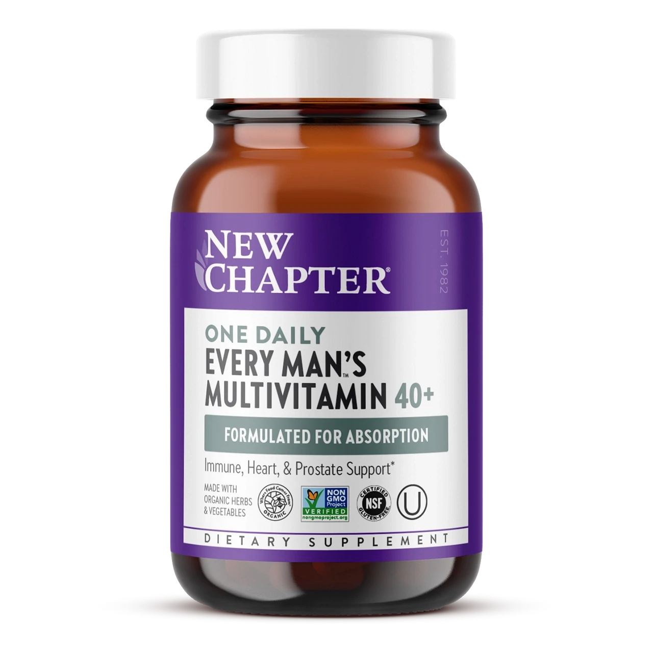 NEW CHAPTER 40+ Every Man&#39;s One Daily Multi 48 Veg. Tabs.