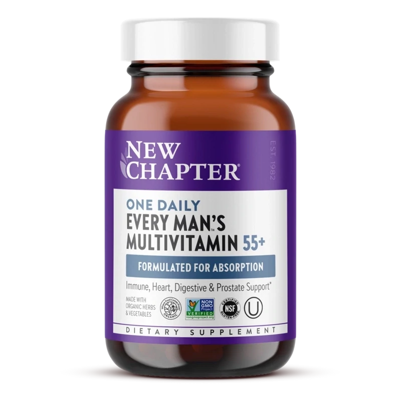 New Chapter One Daily Every Man&#39;s Multivitamin 55+ 72 tabs