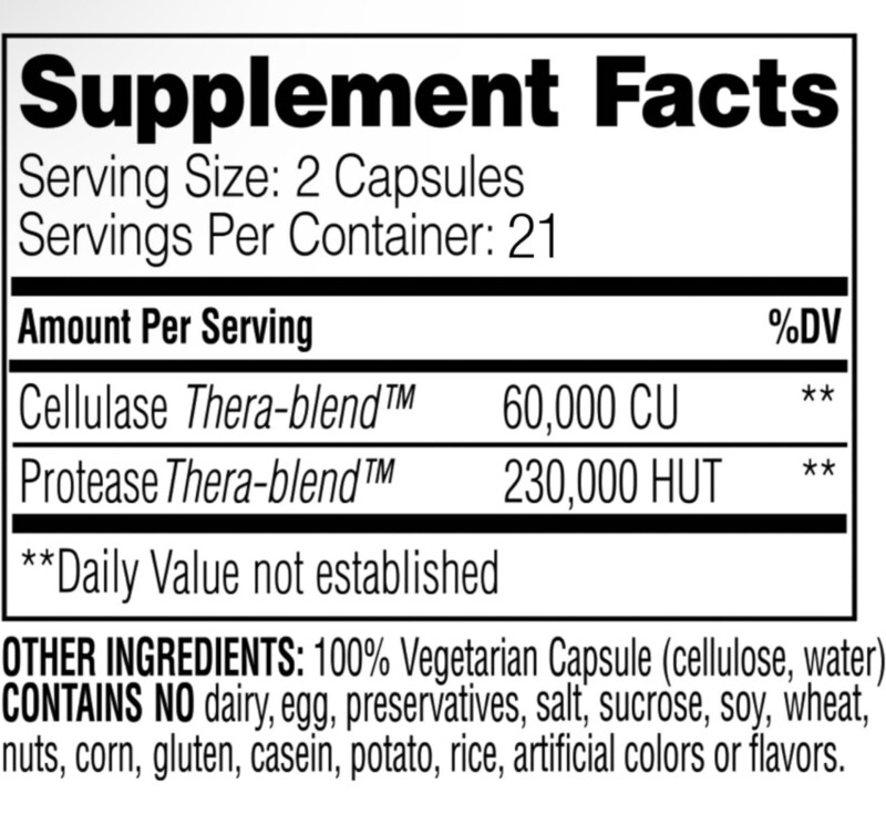 ENZYMEDICA Candidase 42 Vegan Caps.